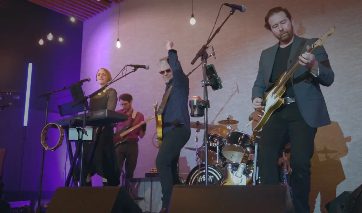Upbeat Vibe Collective performing live at a corporate holiday party in Washington